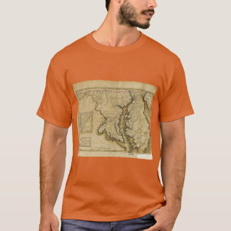 T-shirt Map of the State of Maryland 1795