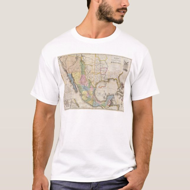 T-shirt Mapa de los Estados Unidos De Mejico (Devant)