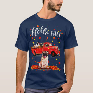 T-shirt Maple Carlin Amoureux des chiens Leaf Automne Auto