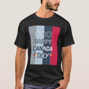 T-shirt Maple Leaf Animal Drapeau de fête du Canada