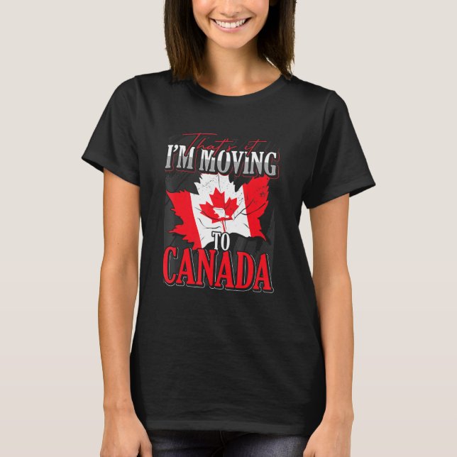 T-shirt Maple Leaf Canada Pays Drapeau canadien Canada (Devant)