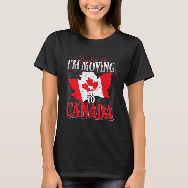 T-shirt Maple Leaf Canada Pays Drapeau canadien Canada (Devant)