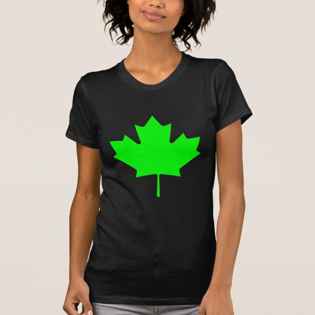 T-shirt Maple Leaf Green LtTransp Le MUSÉE Zazzle Cadeaux (Devant)