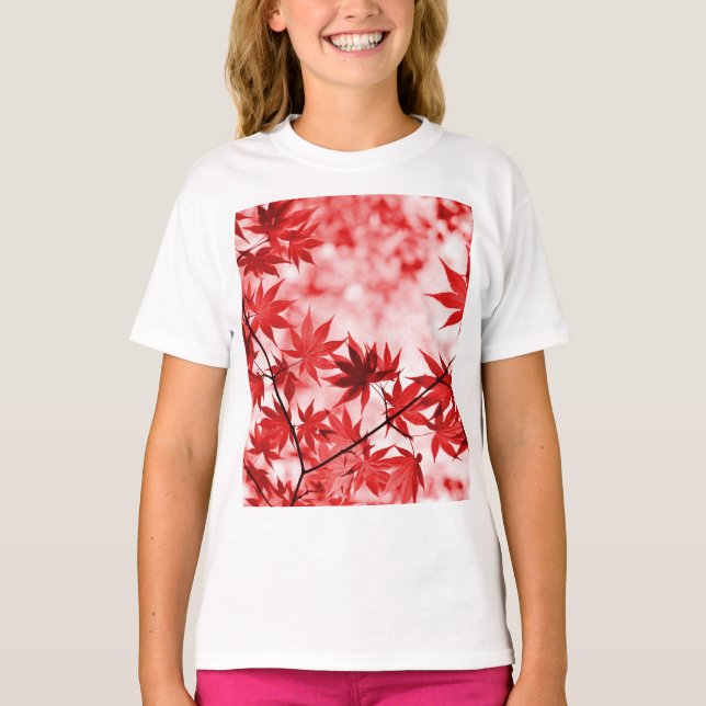 T-shirt Maple Trees Feuille Design-29997 (Devant)
