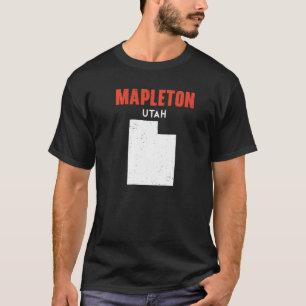 T-shirt Mapleton Utah USA State America Travel Utahan