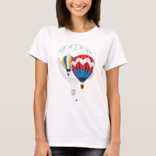 T-shirt Mappage de ballon à air chaud avec inscription