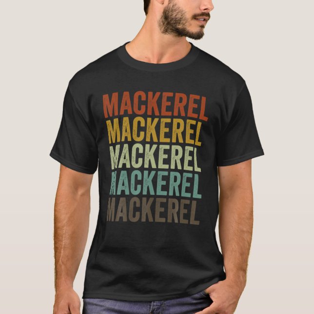 T-shirt Maquereau Fish Retro (Devant)