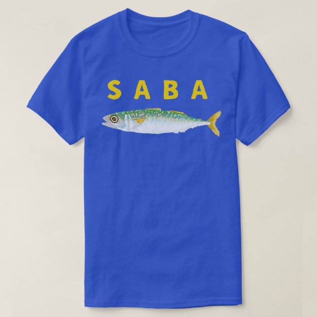 T-shirt Maquereau SABA en japonais (Design devant)