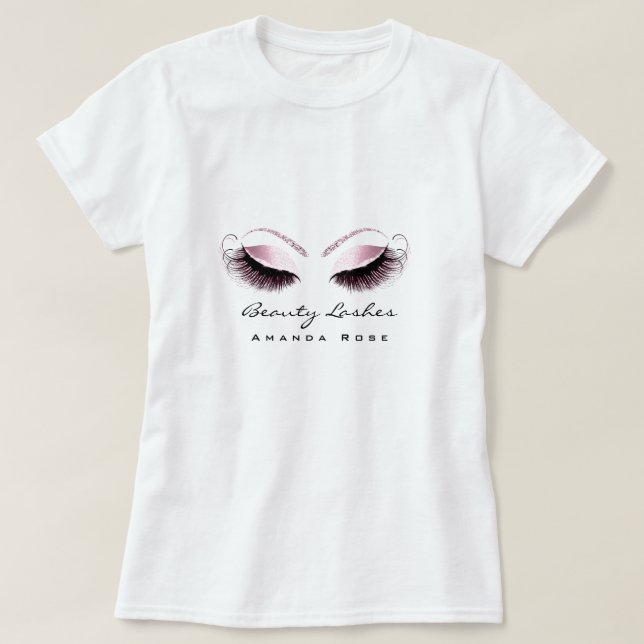 T-shirt Maquillage Artiste Beauté Lash Studio Parties scin (Design devant)