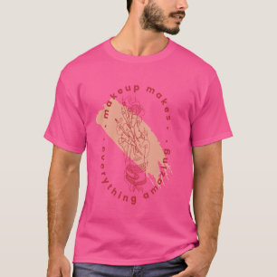 T-shirt Maquillage coiffeur coiffeur cosmétologie salon br