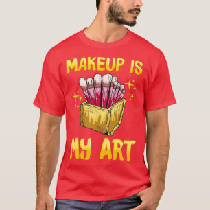 T-shirt Maquillage d'artiste design pour les femmes avec M