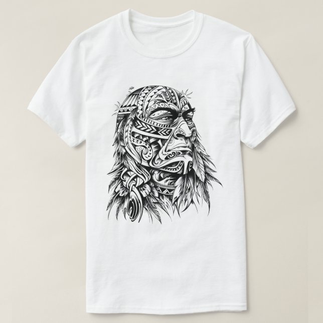 T-shirt Maquillage Tribal Visage (Design devant)