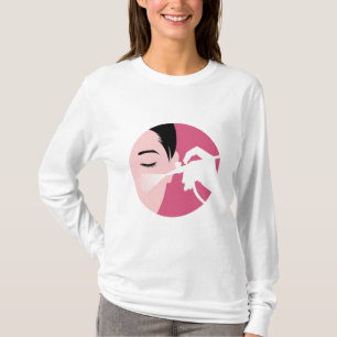 T-shirt Maquiller la brosse à air de l'artiste