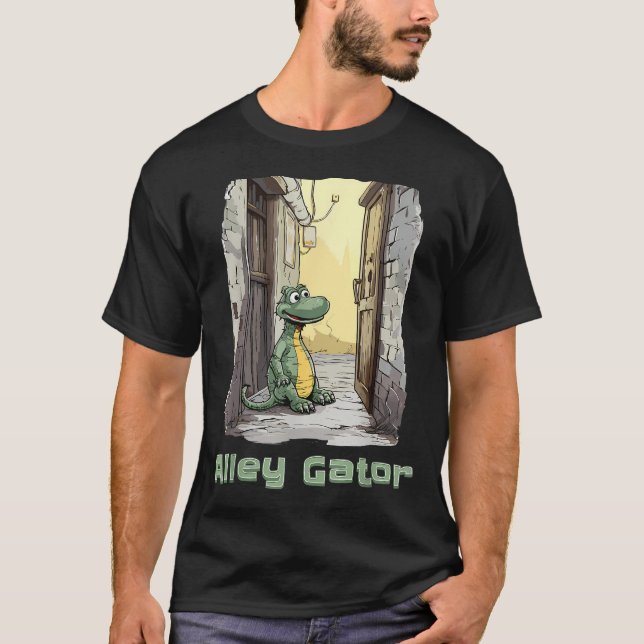 T-shirt Marais d'Alligator de Ruelle Créature Citadine (Devant)