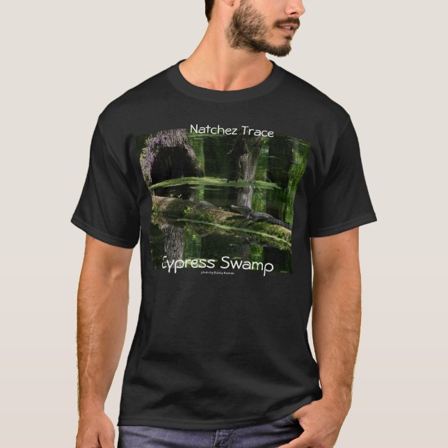 T-shirt Marais de Cypress de trace de Natchez (Devant)