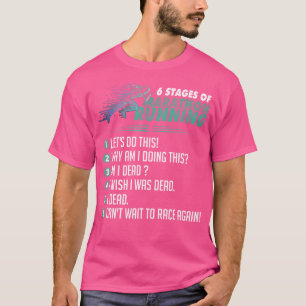 T-shirt Marathon Courir 6 Étapes Coureur Ultra Runner Jogg