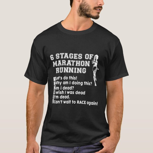 T-shirt Marathon Courir Funny Runner Tee Track Parfait Gi (Devant)