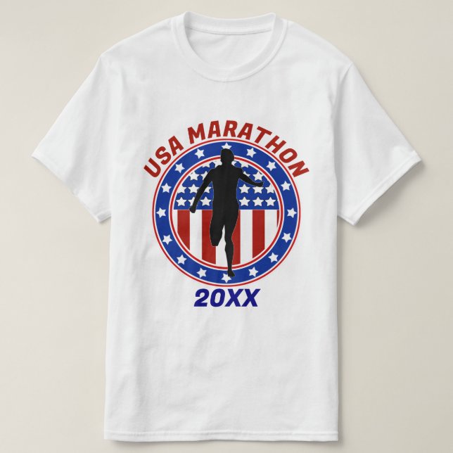 T-SHIRT MARATHON / COURSE DE RELAIS POUR L'AMOUR DES ÉTATS (Design devant)