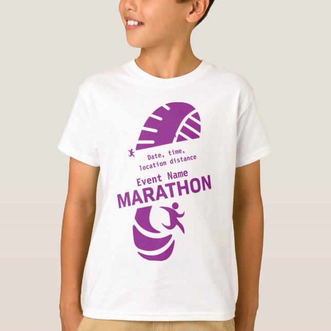 T-shirt Marathon de charité événement promotionnel merch T (Devant)