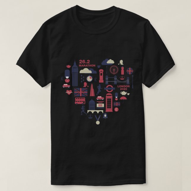 T-shirt Marathon de Londres (Design devant)