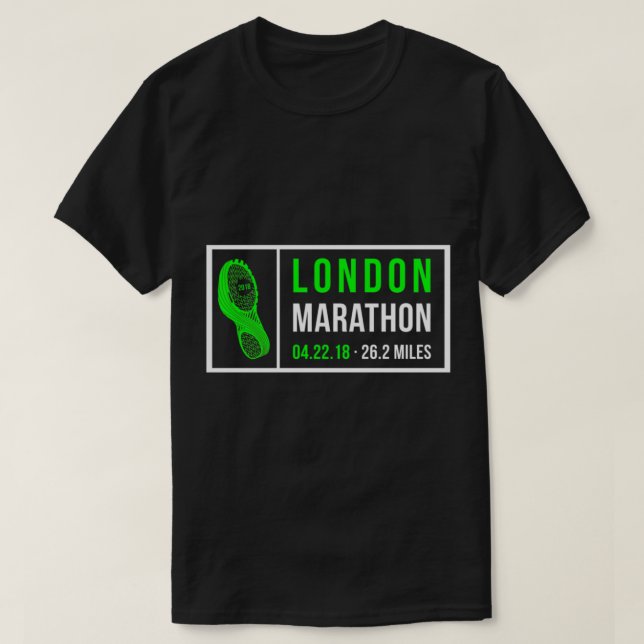 T-shirt Marathon de Londres 2018 (Design devant)