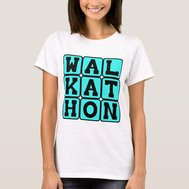 T-shirt Marathon de marche, Collecte de fonds (Devant)