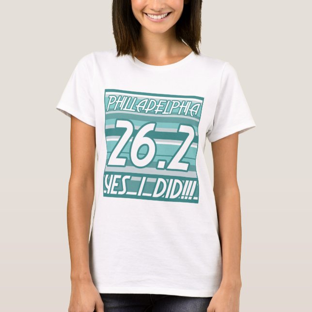 T-shirt Marathon de Philadelphie (Devant)