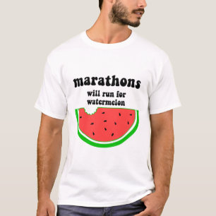 T-shirt Marathon drôle de pastèque