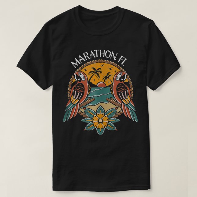 T-shirt Marathon Florida Keys  (Design devant)