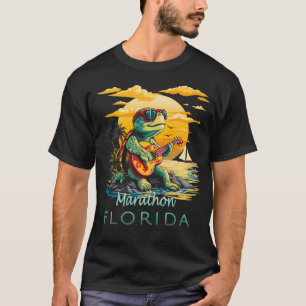 T-shirt Marathon Florida Keys Tortue de vacances