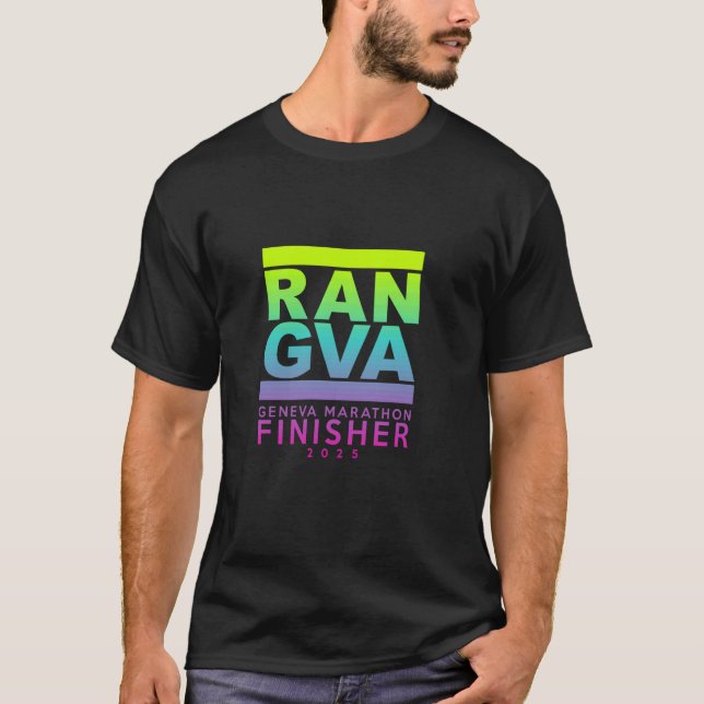 T-shirt Marathon GENÈVE 2025 Arrivé (Devant)