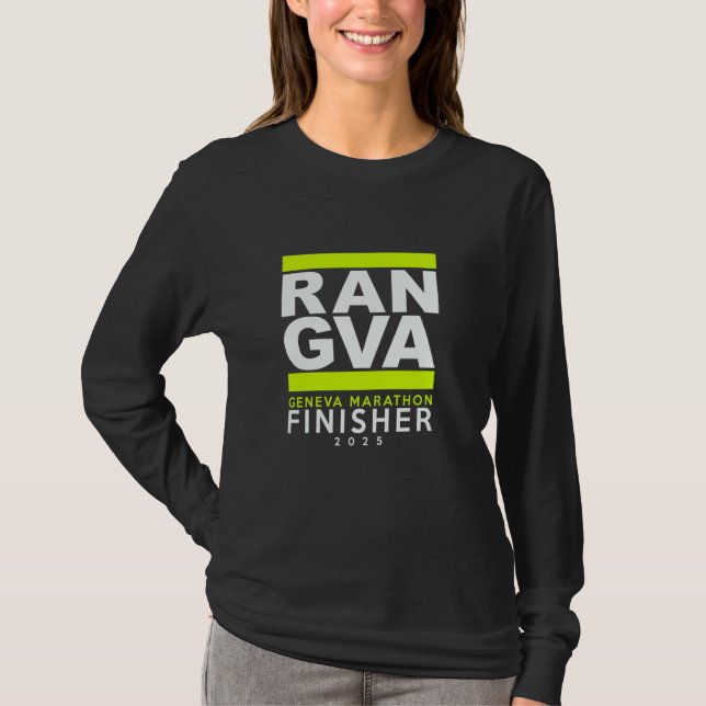 T-shirt Marathon GENÈVE 2025 Finisher (Devant)