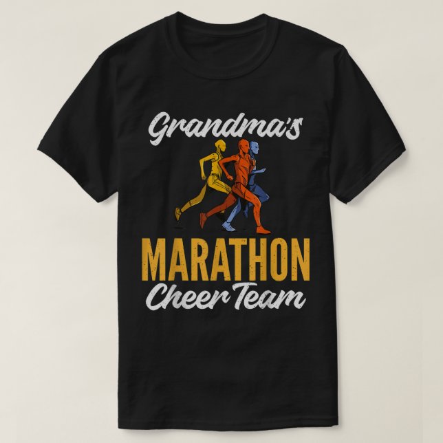 T-shirt Marathon Grandmas Cheval Team Marathon Marathoner  (Design devant)