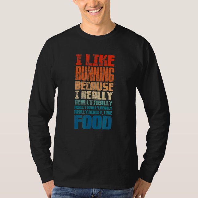 T-shirt Marathon J'Aime Courir Parce Que J'Aime Vraiment L (Devant)