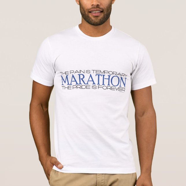 T-shirt Marathon - la fierté est Forever (Devant)
