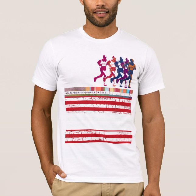 T-shirt marathon marathon (Devant)