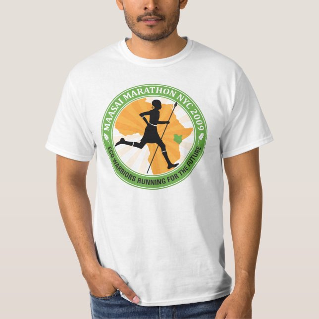 T-shirt Marathon Masai logo rond 2009 (Devant)