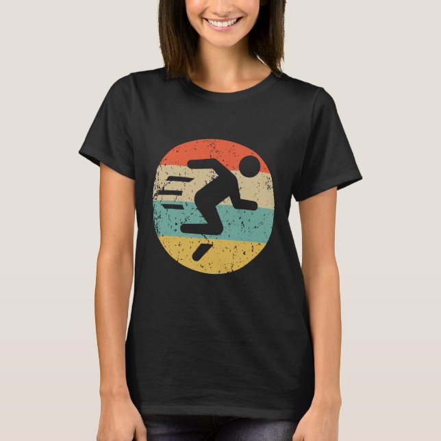 T-shirt Marathon Runner Chemise Retro Fast Runner (Devant)
