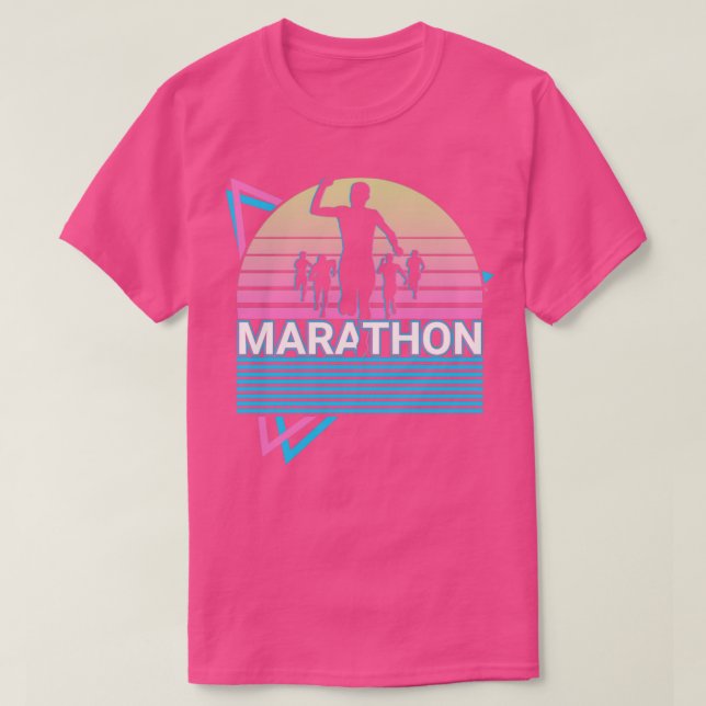 T-shirt Marathon Runner Coureur Marathoner Retro Cadeau (Design devant)