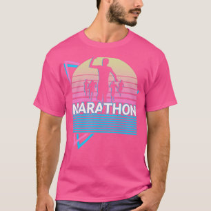 T-shirt Marathon Runner Coureur Marathoner Retro Cadeau