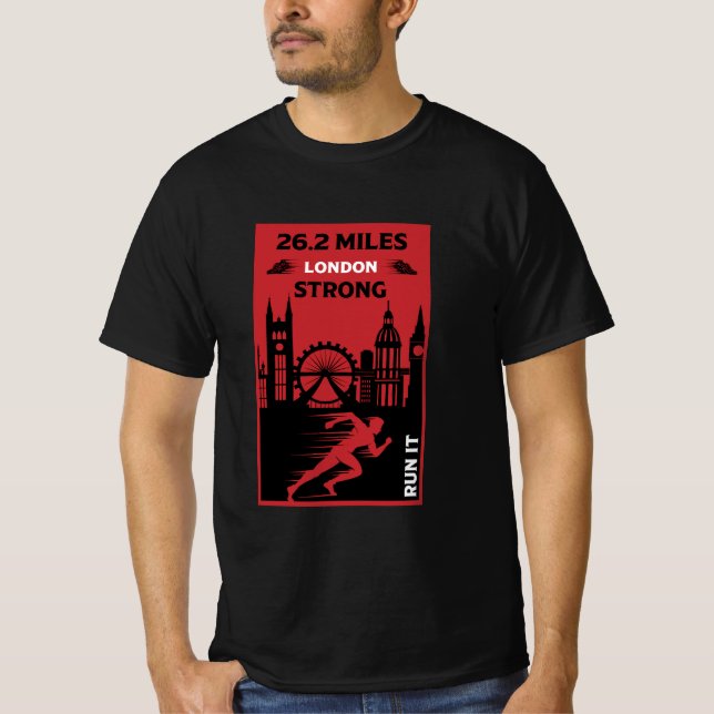 T-shirt Marathon Runner Londres 26.2 (Devant)