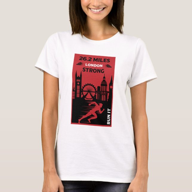 T-shirt Marathon Runner Londres 26.2 (Devant)