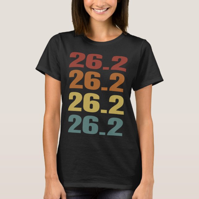 T-shirt Marathon Runner Retro Running 26 2 Miles (Devant)