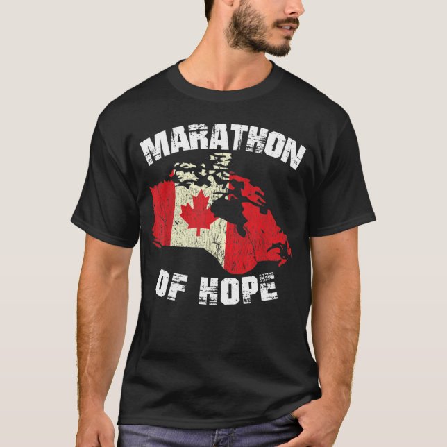 T-shirt Marathon Terry Fox De Hope Canada Marathon (Devant)