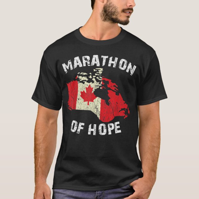 T-shirt Marathon Terry Fox de l'Espoir Canada Marathon (Devant)