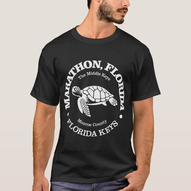 T-shirt Marathon (tortue de mer) (Devant)