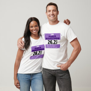 T-shirt Marathonien de Paris, 26,2 milles personnalisés