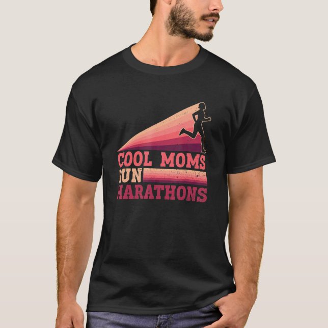 T-shirt Marathonienne Marathon Femmes Marathon cool Moms (Devant)