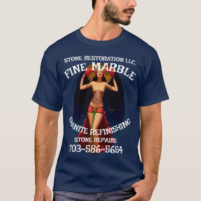T-shirt Marble Granite Refinishing Repair 703-586-5654 VA (Devant)
