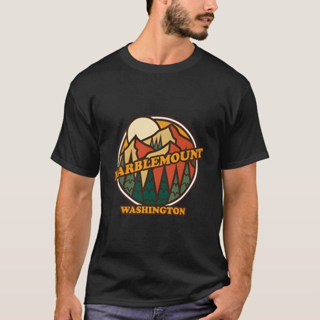 T-shirt Marblemount Washington Mountain Randonnée (Devant)